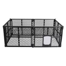 Black 6 Panel Foldable Pet Playpen